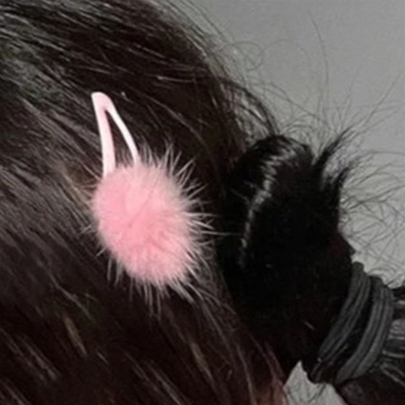 Kẹp Tóc Vải Lông Nhung Ngọt Ngào Xinh Xắn