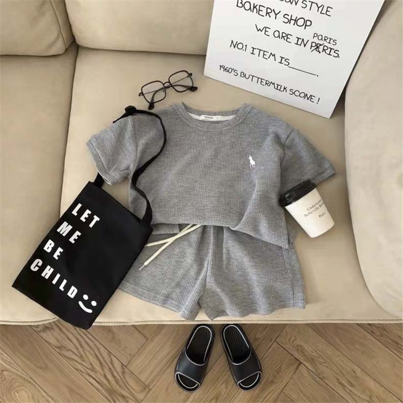 Bộ thun cộc tay bé trai, bé gái GUKKA mặc mùa hè size đại cho bé từ 20 -45kg