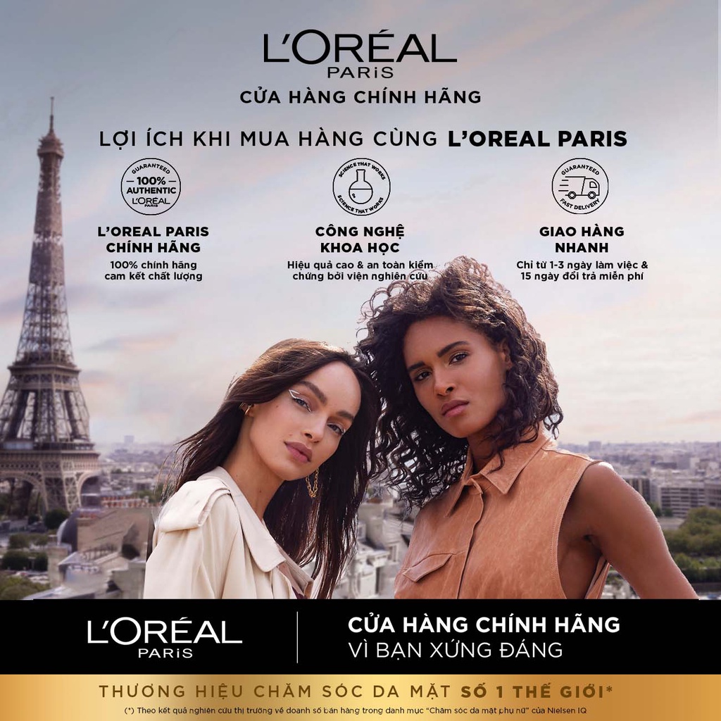 Bộ gội xả dưỡng tóc suôn mượt tóc cao cấp L'Oreal Paris Extraordinary Oil Smooth 440ml x2