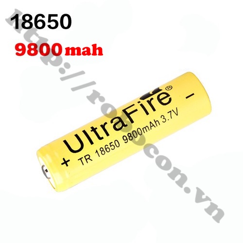 PIN SẠC ULTRAFIRE 3.7V 18650 9800MAH
