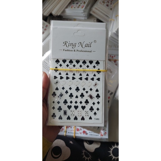 Ticker dán móng,ticker bài,ticker xuân