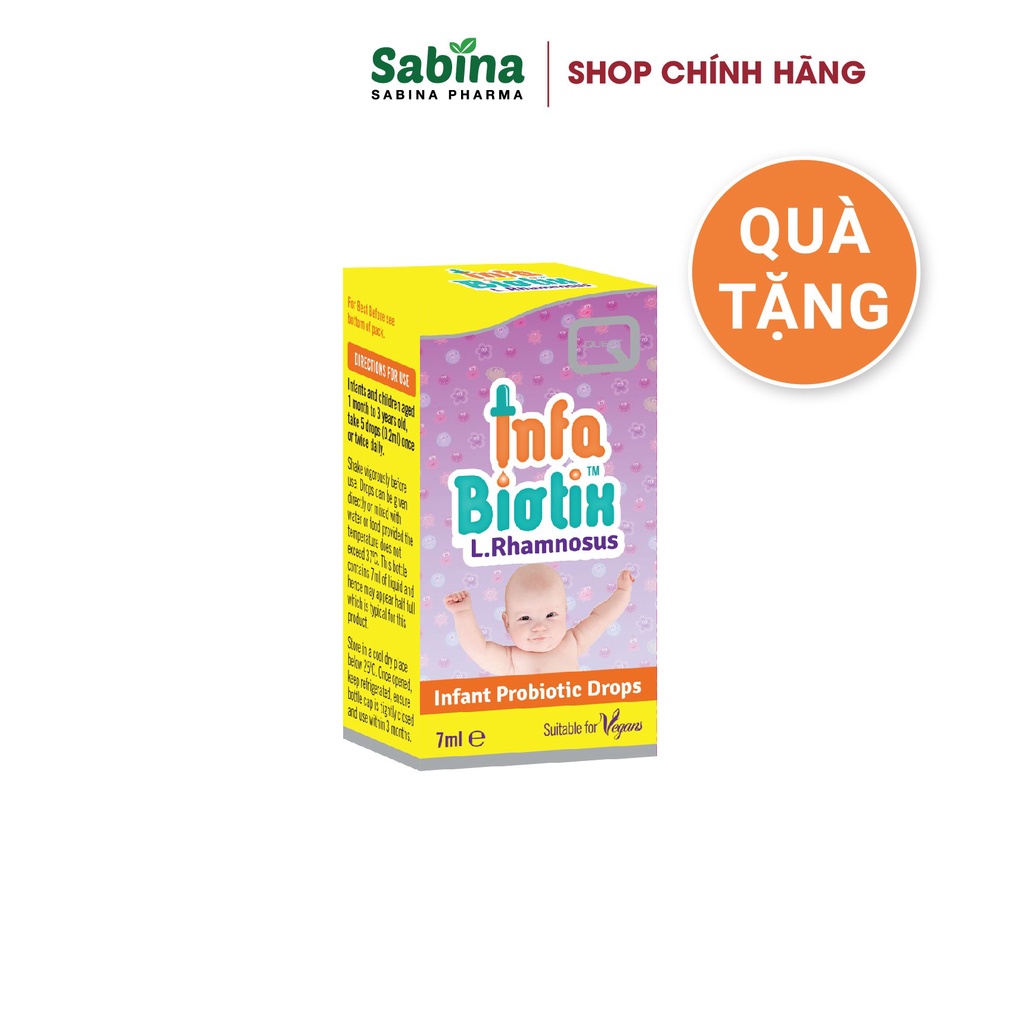 [MKB GIFT] InfaBiotix - Probiotic chuyên biệt cho trẻ sơ sinh từ 1 tháng và trẻ nhỏ 7ml ( Quà tặng không bán)