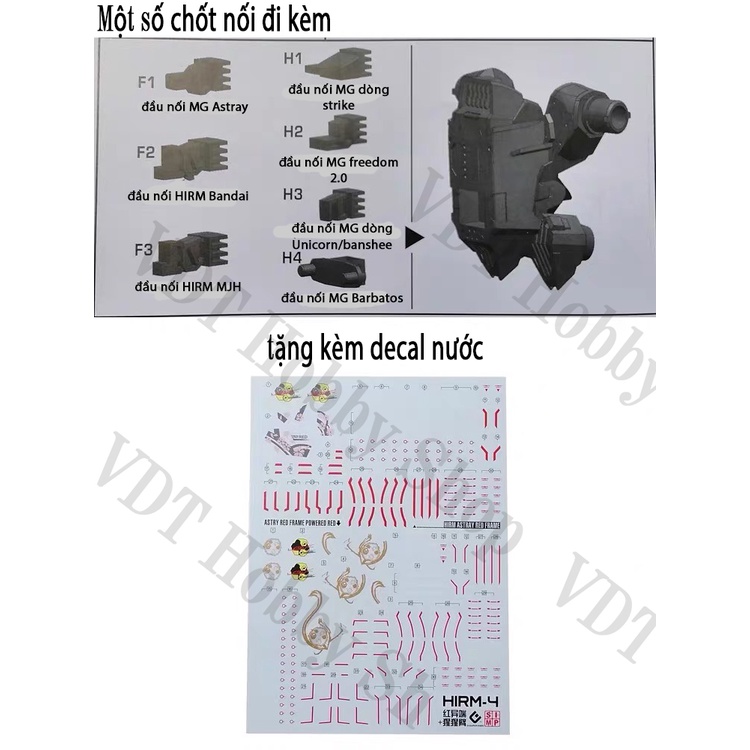 Bộ trang bị Astray Weapons Full Power Form cho mô hình 1/100