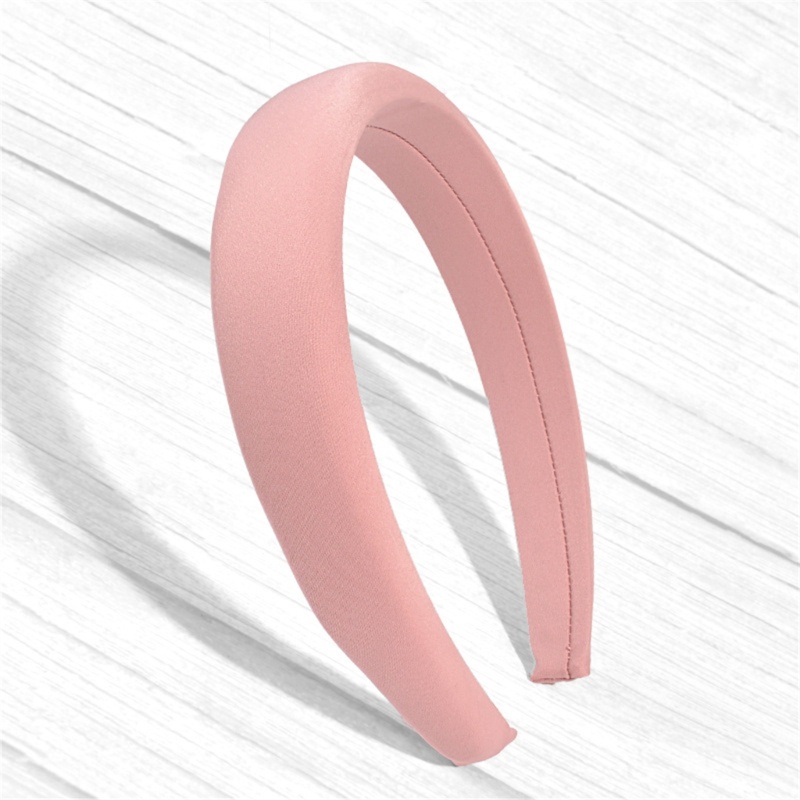 1 / 2 Băng Đô Vải Satin Mềm Mại Bản Rộng Cài Tóc