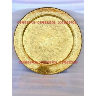 Mâm đông ăn cơm 57 cm trạm hoa sen nặng tầm gần 3 cân mâm ăn cơm hàng ngày