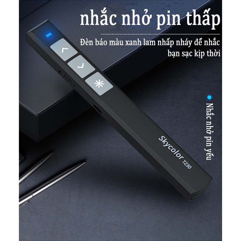 Bút Trình Chiếu Powerpoint Không Dây，bút chiếu laze，Slide Có Thể Điều khiển 2 Màn Hình，L1P Bút Thuyết Trình Lazer