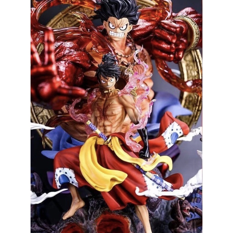 Hàng Loại 1 - Mô Hình OnePiece Luffy gear 4 king fado siêu đẹp cao 33cm có led kèm theo - Figure OnePiece - Full box - H