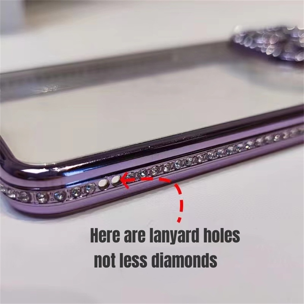 【VẬN CHUYỂN NHANH】ốp lưng điẹn thoại TPU Mềm Hình Kim Cương Cho Nữ Cho iPhone 14 13 12 11 Pro Max