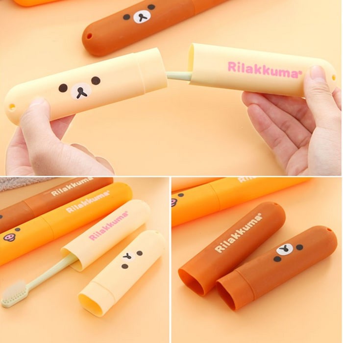 Hộp Đựng Bàn Chải Đánh Răng Du Lịch Hình GẤU RILAKKUMA HSU