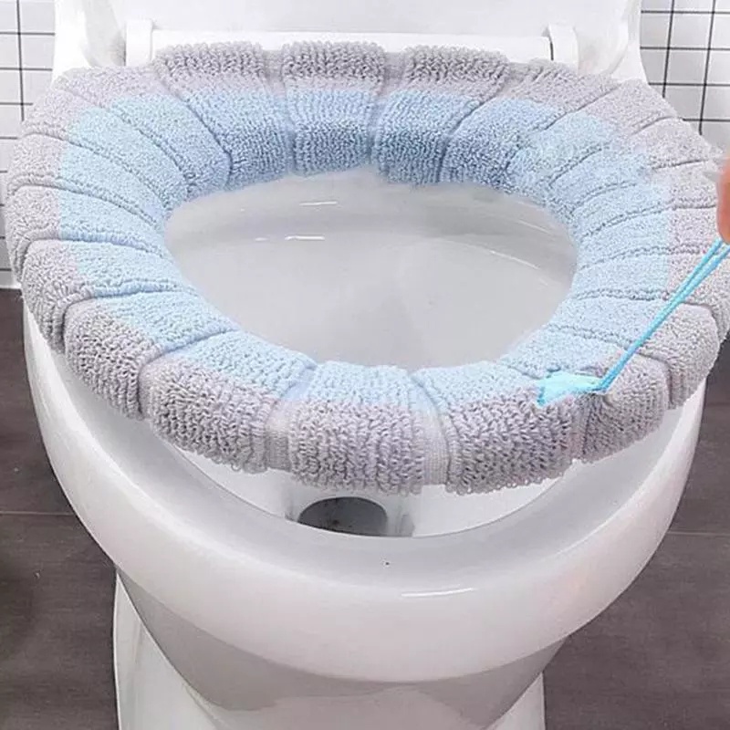 Đệm Lót Bồn Cầu Mềm Mại Ấm Áp Mùa Đông Có Tay Cầm JP5