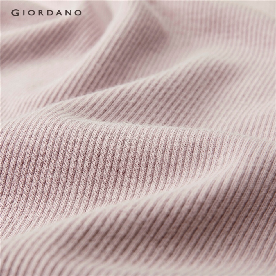 GIORDANO Áo sơ mi nữ polo tay ngắn sọc caro ôm vừa vặn nhiều màu tùy chọn 13313221