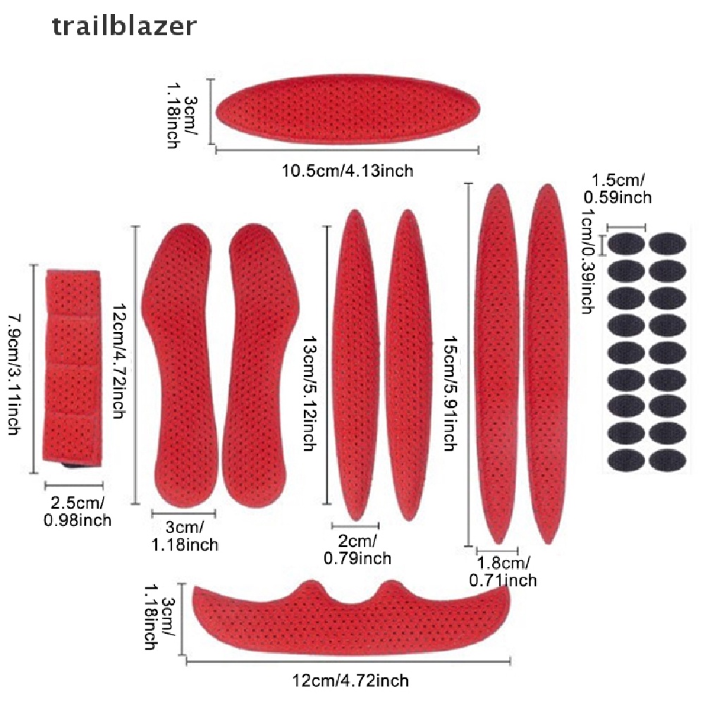 1 Bộ Đệm Lót Bên Trong Mũ Bảo Hiểm Xe Đạp / Xe Máy Bằng Bọt Biển Tiện Dụng UIO