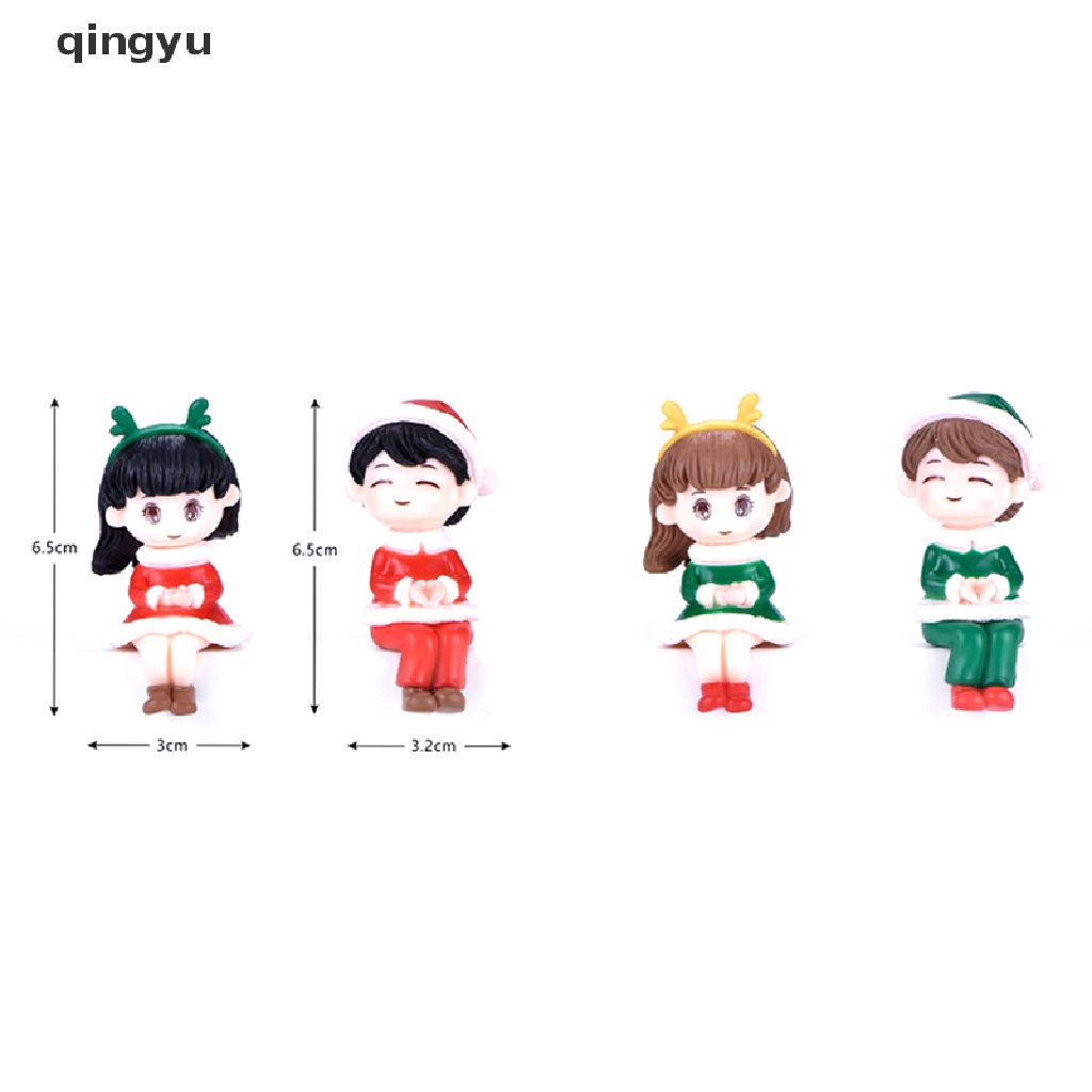 Mô Hình Cặp Đôi Tình Nhân Giáng Sinh Trang Trí Tiểu Cảnh DIY