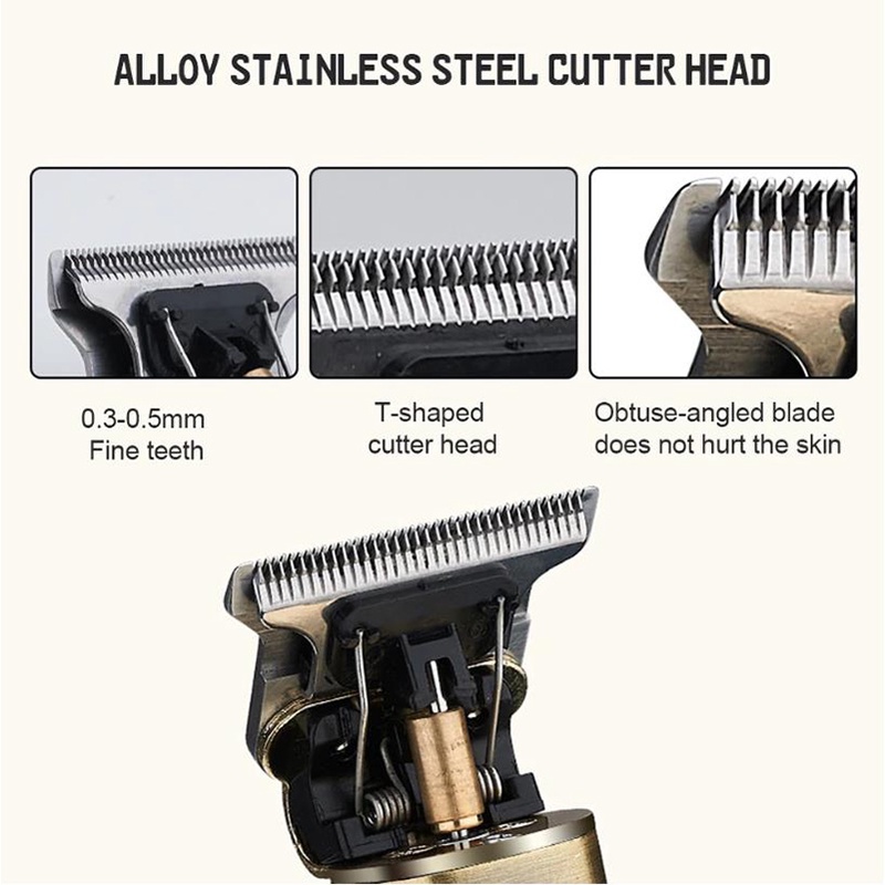 Máy cạo râu Cắt Tóc Chuyên Nghiệp Không Dây T9 0MM Cho Nam