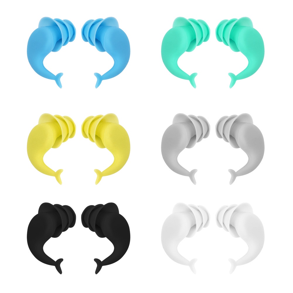 Nút Bịt Tai Cách Âm Chống Ồn Bằng Silicon Mềm Hình Cá Voi Dễ Thương