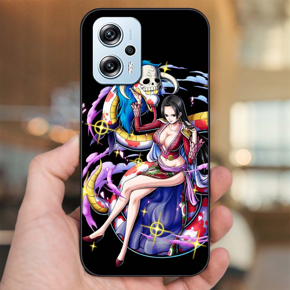 Ốp lưng Poco X4 GT viền đen in hình Boa Hancock One Piece Đảo Hải Tặc
