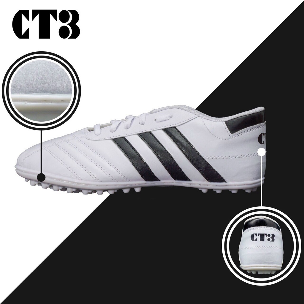 Giày 3 sọc bóng đá_giày 3 sọc đá bóng_giày 3 sọc đá banh CT3_sân mini cỏ nhân tạo