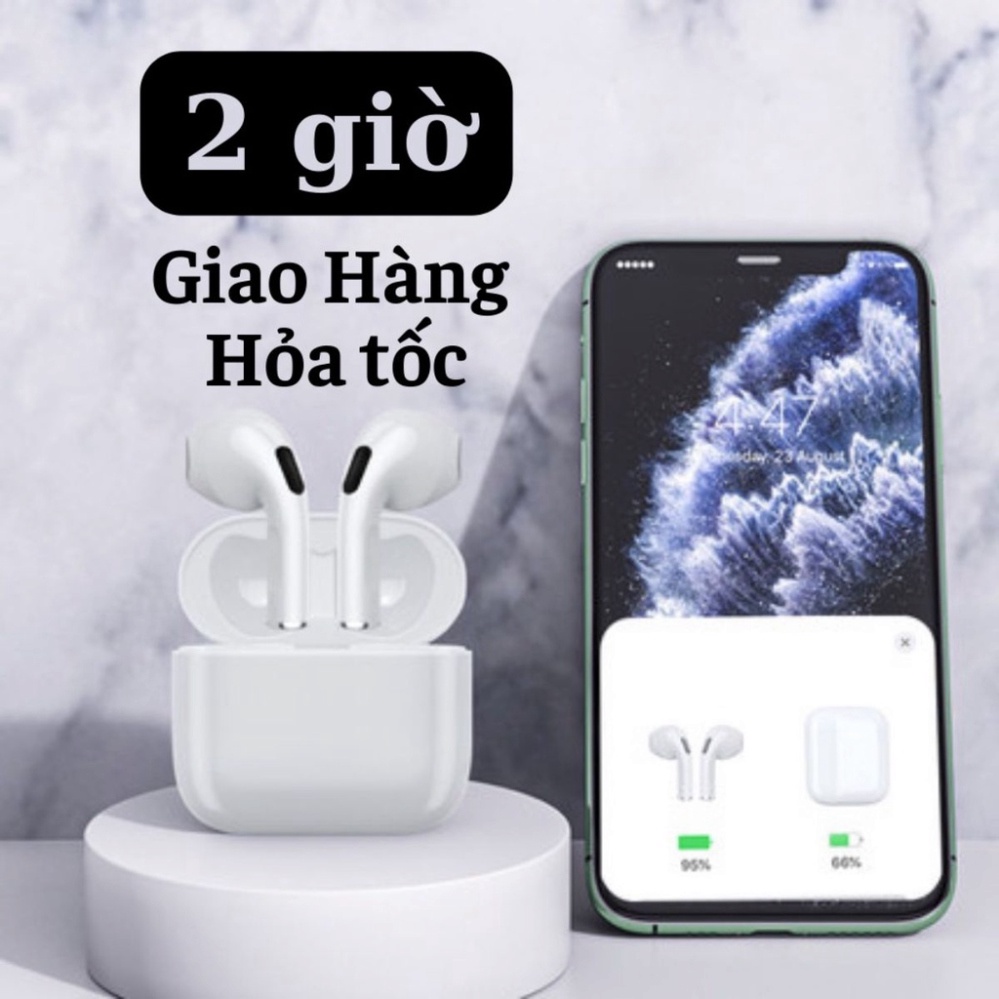 Tai Nghe Bluetooth 5.0 Không Dây Mini Pro4 Tws tiện tích giành cho máy tính bảng - máy vi tính - Laptop với rất đầy đủ đ