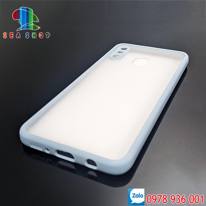 Ốp lưng Samsung A20, A30, M10S SM-A205 SM-A305 viền nhựa dẻo chống sốc - Mặt lưng nhám