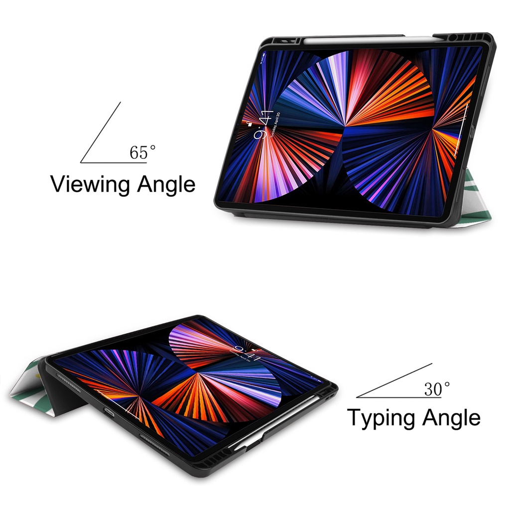 Bao Da Máy Tính Bảng Họa Tiết Hoa Cho iPad Pro 11 12.9inch Air5 Air4 Mini6 2022 2021 2020 2018 iPad 10.9inch 10th Gen Ốp