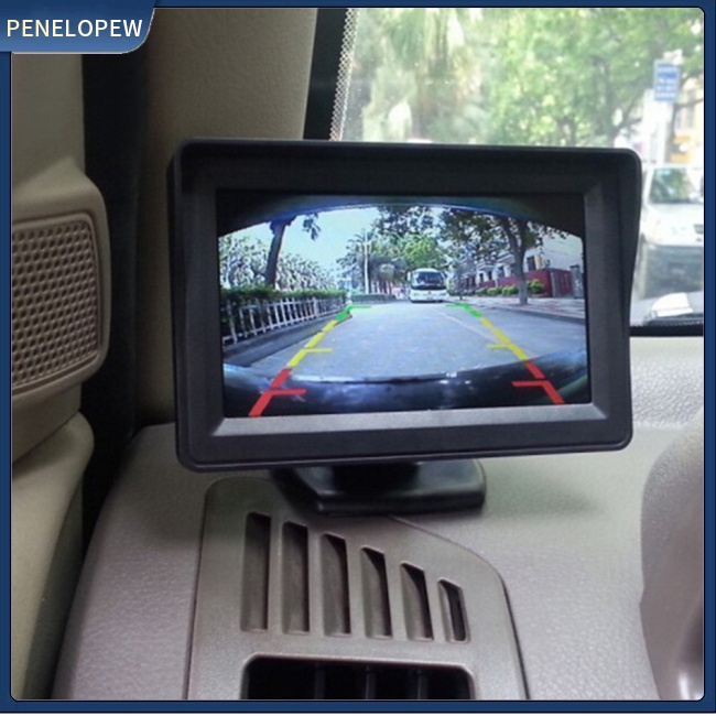 Màn Hình Lcd 4.3-inch Tft Hai Chiều Hd Gắn Tấm Che Nắng Cho Xe Hơi