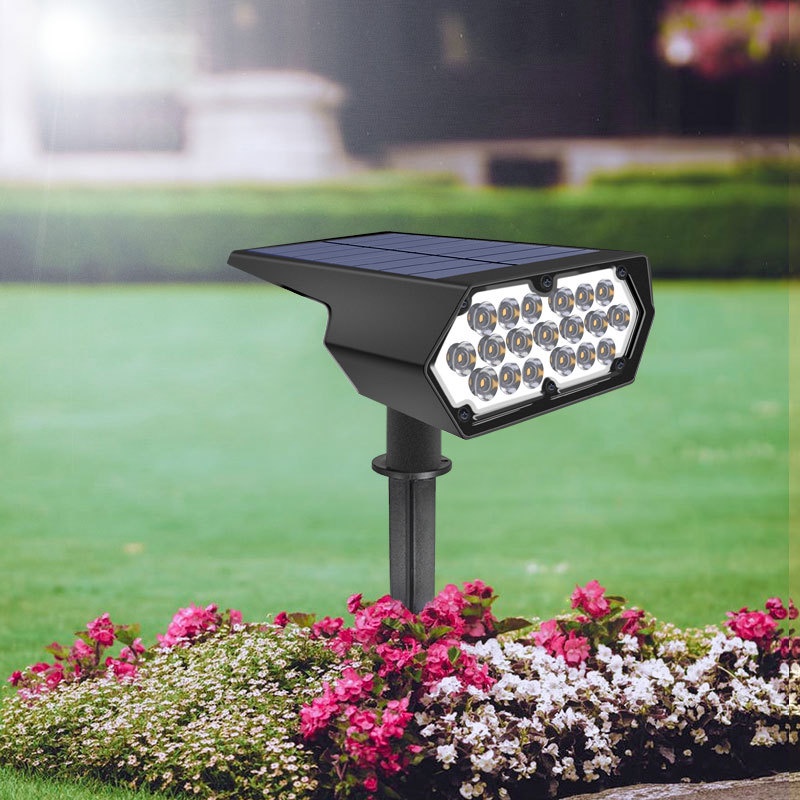 Đèn Năng Lượng Mặt Trời Solar Bàn Chải Đèn Đường - Chiếu sáng tường sân vườn Góc điều chỉnh Pin tích hợp - Oxygen072