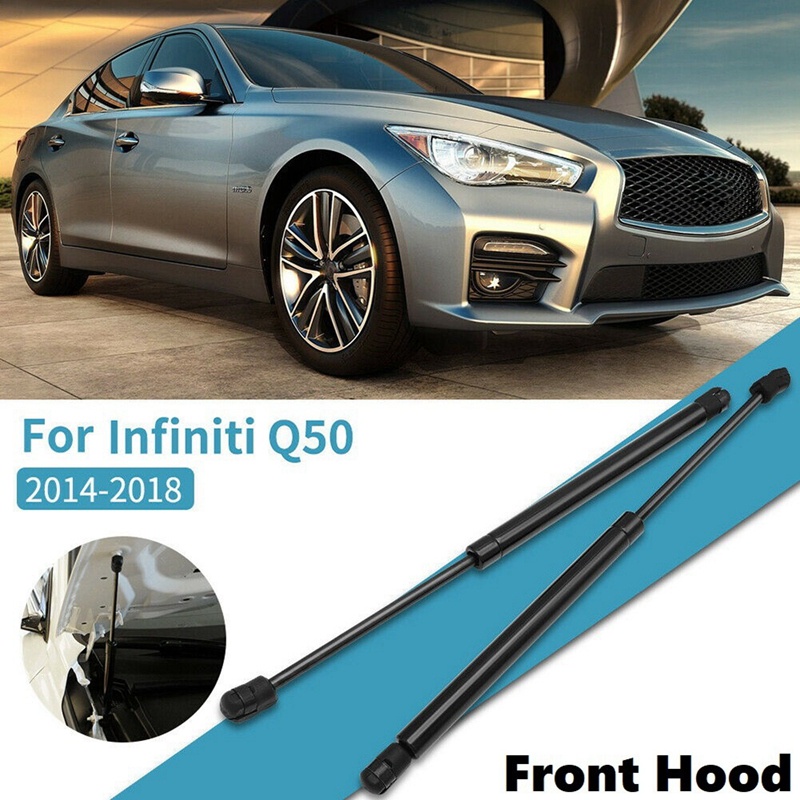 Set 2 Thanh Nâng Cốp Trước Xe Hơi Chống Sốc Cho Infiniti Q50 2014-2018 65470-46A0A 6801 PM3369