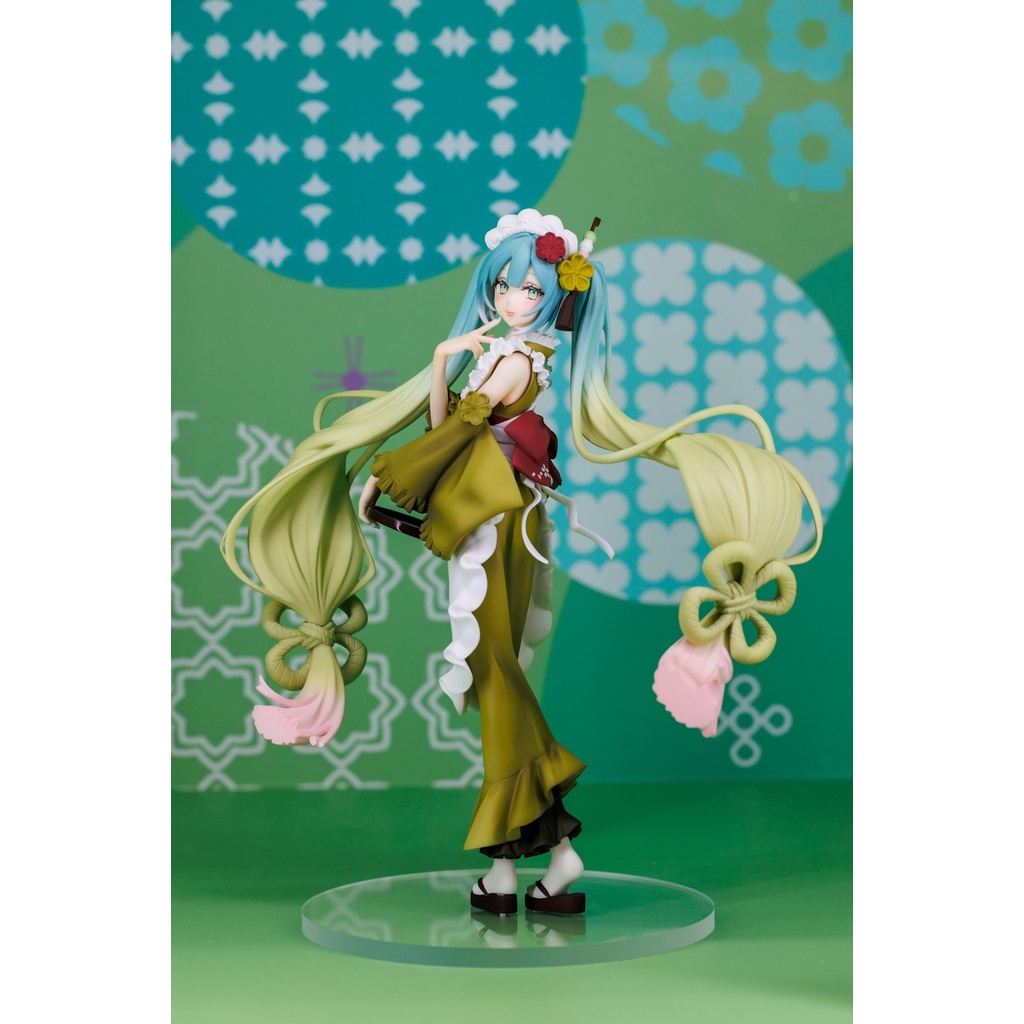 Mô Hình Anime Hatsune Miku Furyu chính hãng - Exceed Creative Figure - Sweet Sweets - Matcha Parfait, Figure Nhật Bản