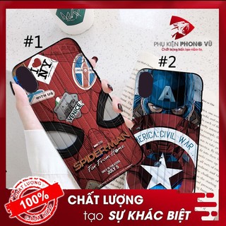 Ốp điện thoại AVENGERS Spider-man và Captain cho iPhone 6/6s/6plus/6sPlus/7Plus/8Plus/X/Xs PT-236
