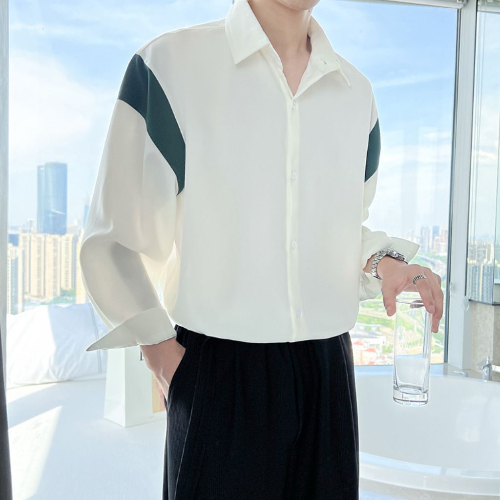 Áo Sơ Mi Nam Nữ Dài Tay Sơ Mi Lụa Nam Basic Unisex Phong Cách Hàn Quốc Dễ Phối Đồ ASM50