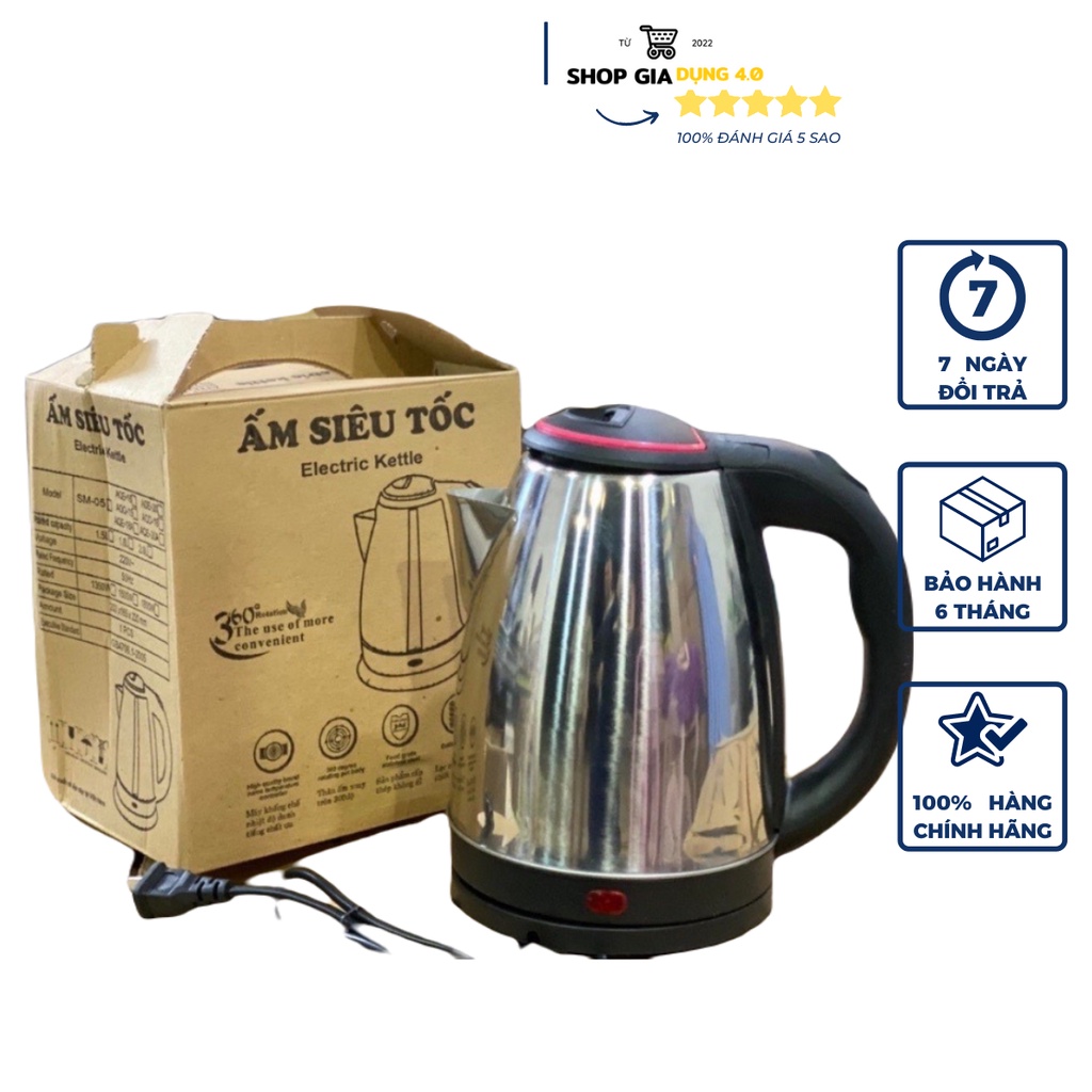 Ấm siêu tốc 1.8L- bình đun nước nóng