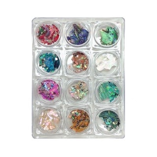 Set xà cừ 12 màu siêu mỏng vân gỗ