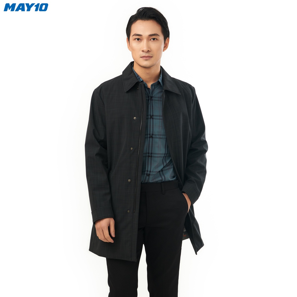 Áo Jacket nam 5 lớp GrusZ May 10 mã 030121023GZ KẺ ĐEN