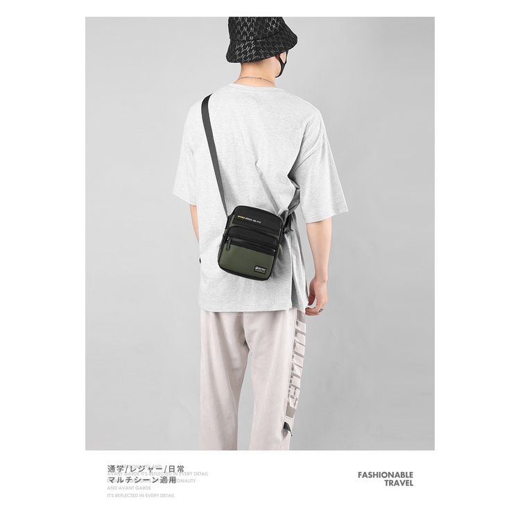 Túi đeo chéo nam thời trang unisex phong cách nhật bản thế hệ mới vải cao cấp chống nước nhiều ngăn tiện dụng 5831