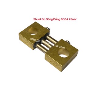 Shunt đo dòng đồng 600a 75mv