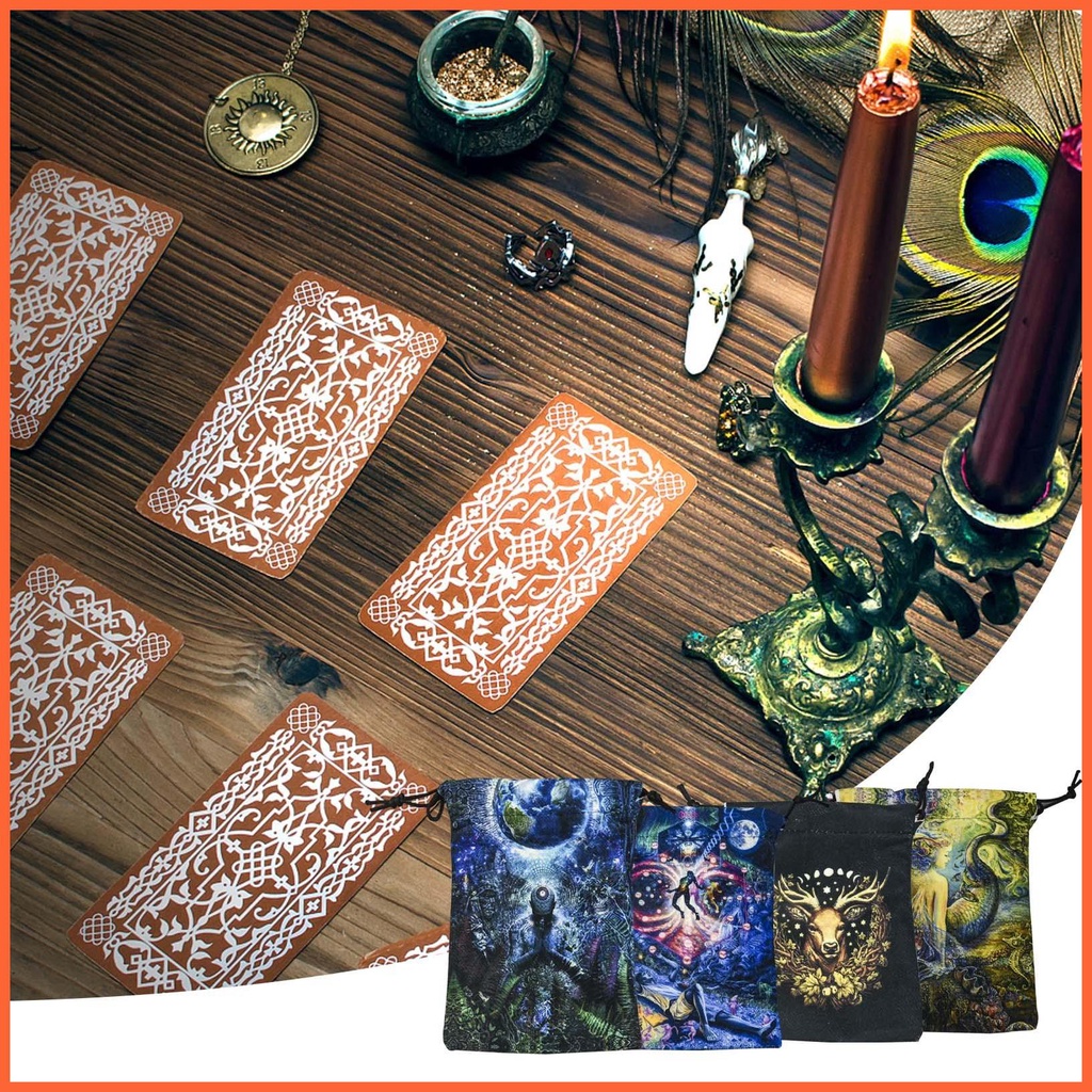 Túi Dây Rút Hai Mặt Đựng Thẻ Bài Tarot 2022 Tiện Dụng