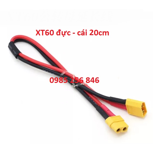 Dây nối dài pin AWG 14, esc jack chữ T và XT60
