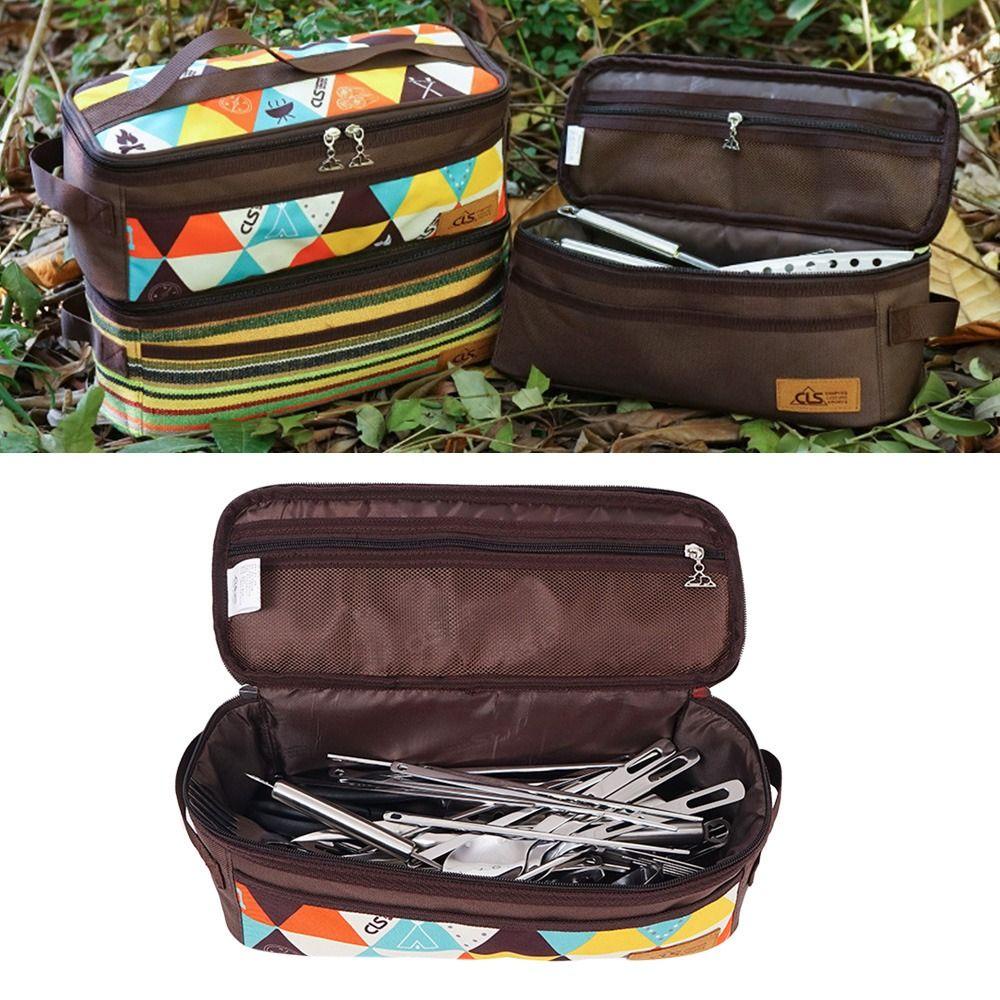 MUVAKO Túi Đựng Dụng Cụ Ăn Uống Thiết Kế Nhỏ Gọn Tiện Dụng Mang Theo Du Lịch Cắm Trại