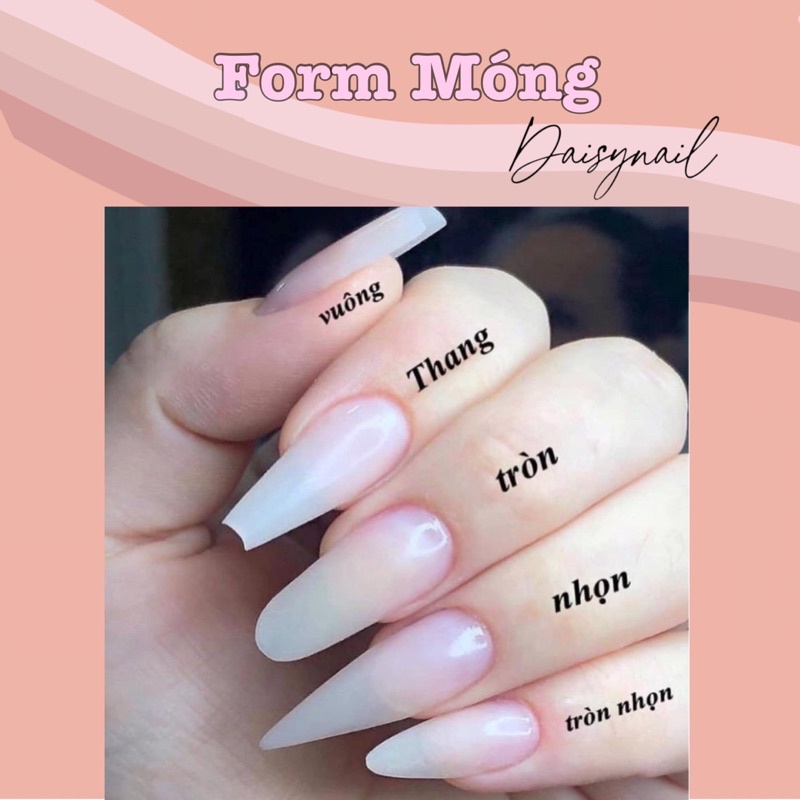 Nail Box Thiết Kế Loang Thạch Hồng Ẩn Xà Cừ Phong Cách Đài An1535