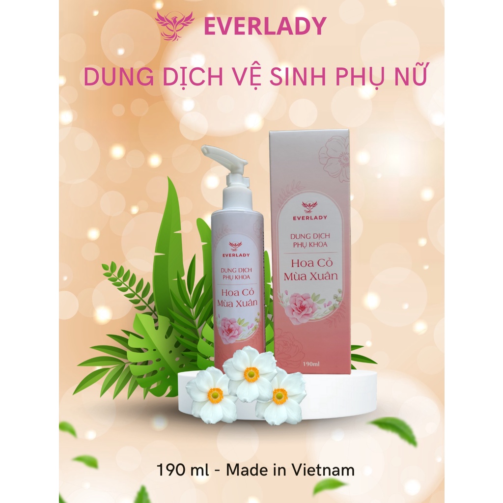 Dung Dịch Vệ Sinh Phụ Nữ Hoa Cỏ Mùa Xuân Everlady 190ml