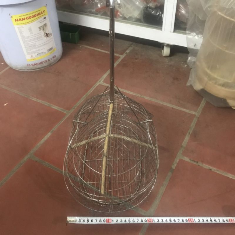 Lồng Bẫy Chào Mào 2 cửa chất liệu inox siêu nhạy , lồng inox bẫy chim 50x25x45cm