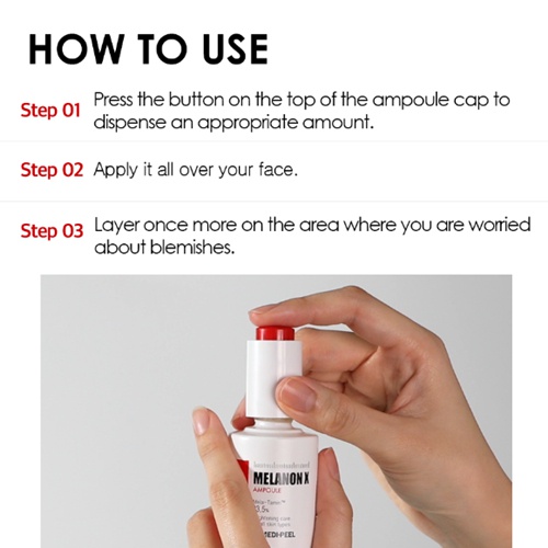 Medi-Peel Serum MEDIPEEL mờ nám tàn nhang sáng da ngăn ngừa lão hóa dưỡng da cấp ẩm làm trắng Melanon X Ampoule 30ml