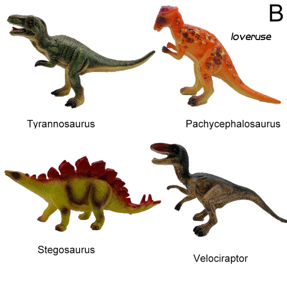 Set 4 Mô Hình Khủng Long Tyrannosaurus Đồ Chơi Cho Bé