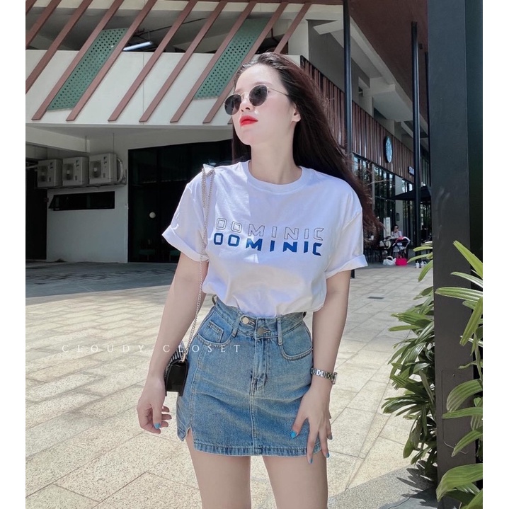 CHÂN VÁY BÒ XẺ DÁNG A