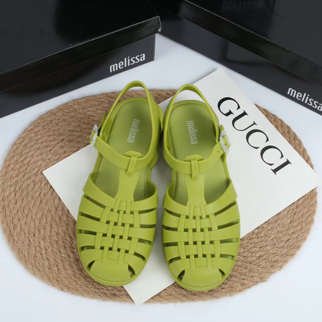 Xăng đan  Mặt Nhám Phong Cách La Mã Hàn Quốc Melissa Thời Trang Cho Nữ