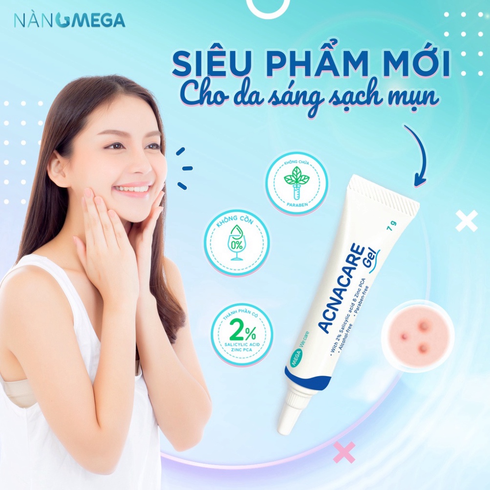 Gel giảm mụn Acnacare Gel Mega We Care 7g