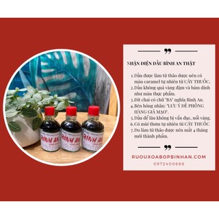 COMBO 5 Chai Dầu Xoa Bóp Bình An 30ml