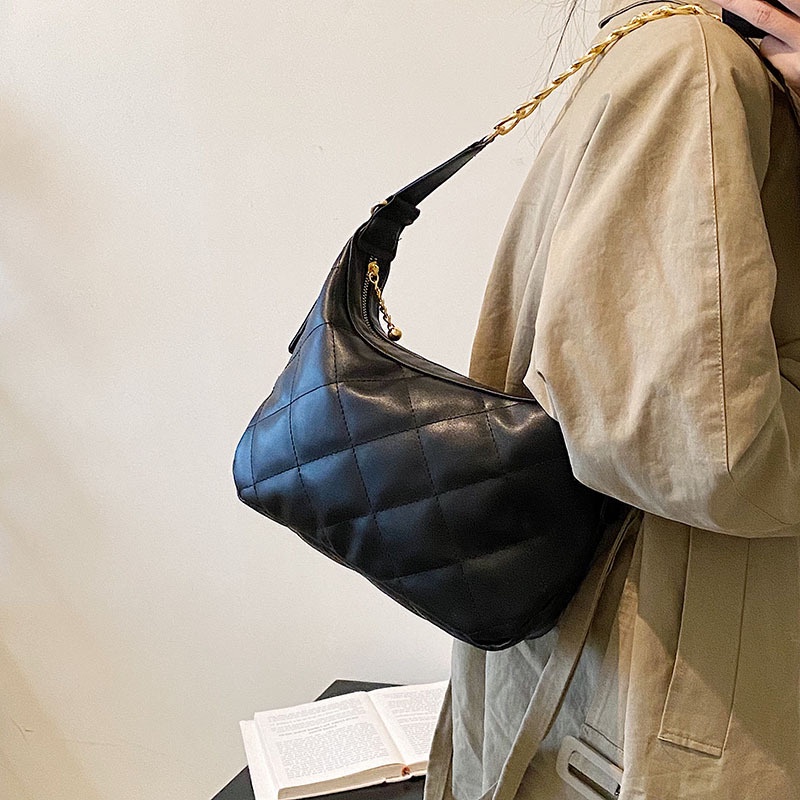 Túi Xách JASMIN NOIR Đeo Chéo Họa Tiết Sọc Caro Thời Trang Cho Nữ