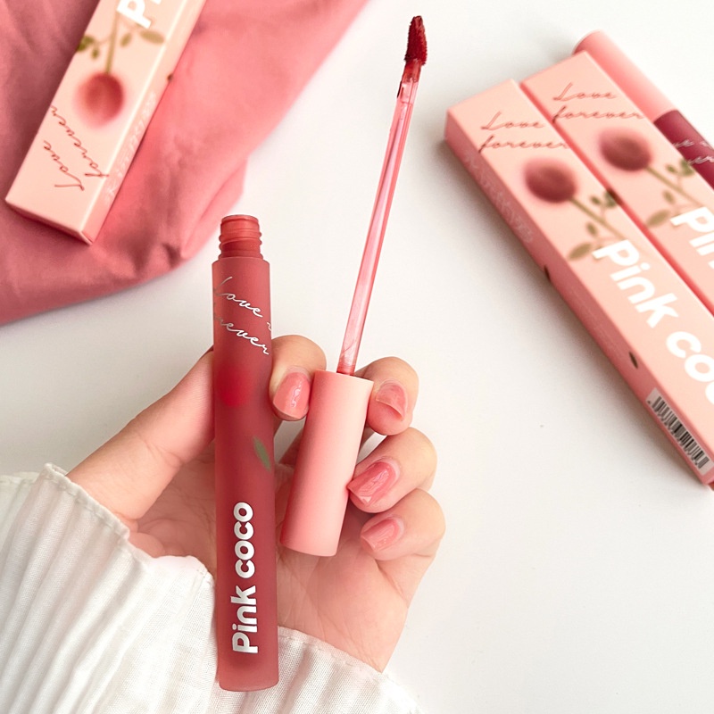 Son Lì Pinkco Chất Son Không Phai Không Dính Cốc Màu Sắc Thời Trang
