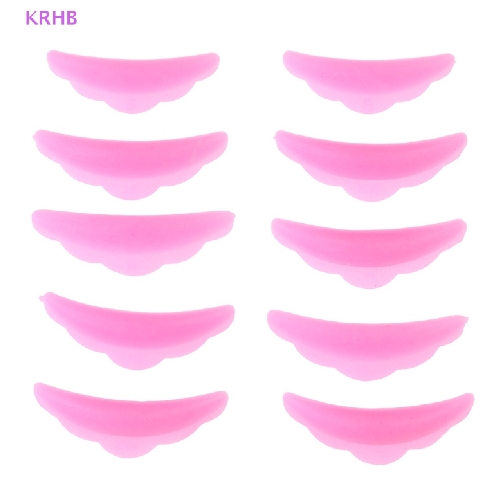 Set 5 Cặp Đệm Silicon Mềm Hỗ Trợ Uốn Cong Mi S M1 M2 L Mới